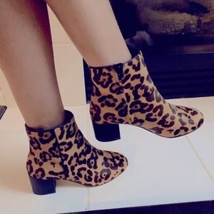 Urban Outfitters leopard print bootiesSz.7.